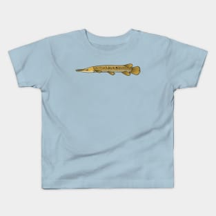 Alligator garfish cartoon illustration Kids T-Shirt